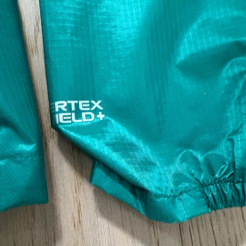 Outdoor Research Helium II Rain Jacket Teal Pertex Shield Hood Womens Small - Picture 2 of 8